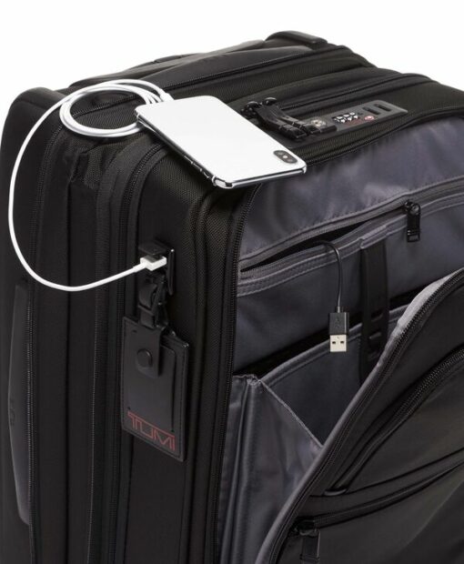 Shop Alpha 3 International Office 4 Wheeled Carry-On - Black in australian