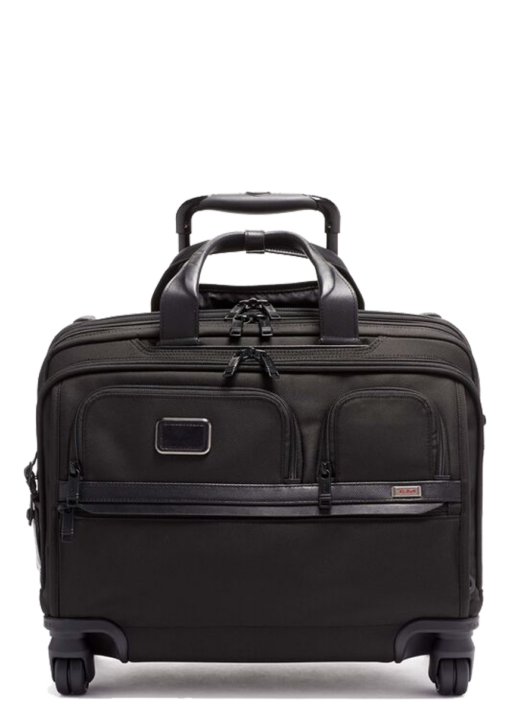 Shop Alpha 3 Deluxe 4 Wheeled Laptop Case Brief - Black in australian