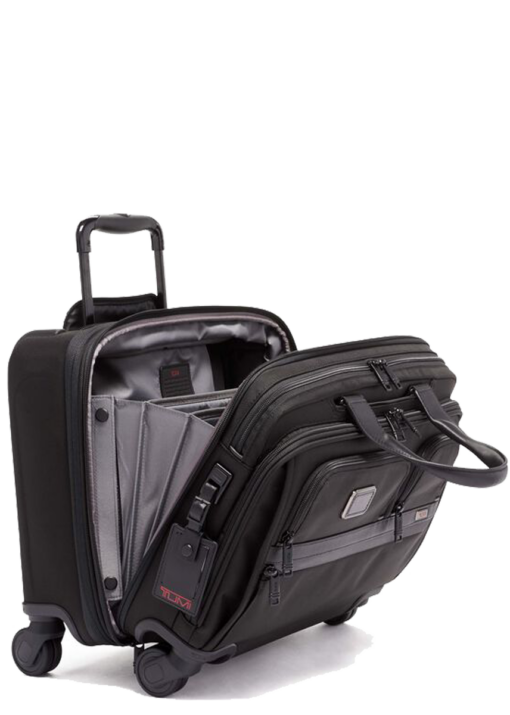 Shop Alpha 3 Deluxe 4 Wheeled Laptop Case Brief - Black in australian