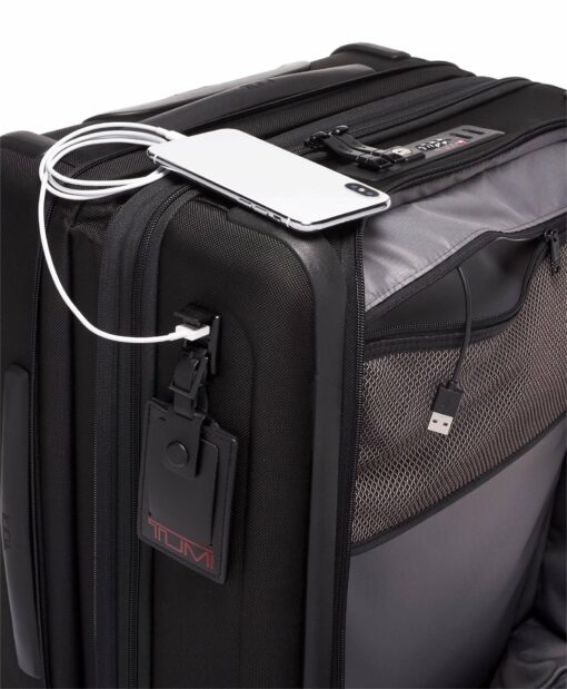 Shop Alpha 3 Continental Dual Access 4 Wheeled Carry-On - Black in australian