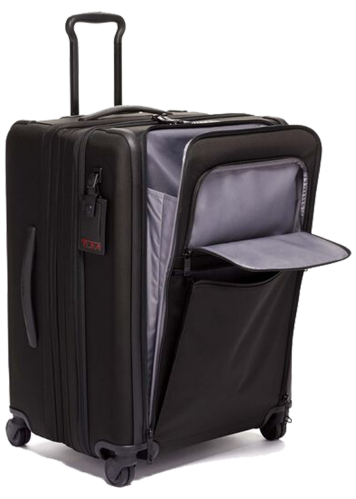 Shop Alpha 3 Short Trip Expandable 4 Wheeled Packing Case - Black in australian