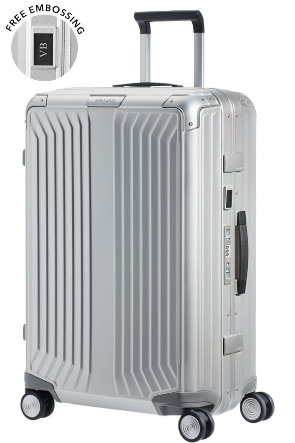 Shop Lite-Box Alu Spinner Aluminium (4 Wheels) 69cm - Aluminium in australian