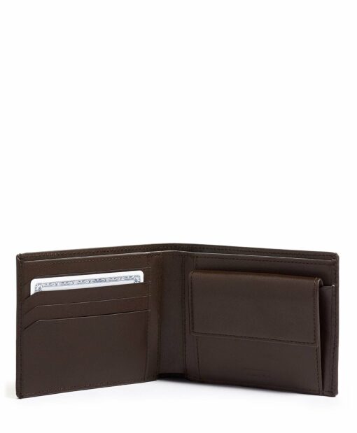 Shop Nassau Global Wallet with Coin Pocket - Brown Smooth in australian