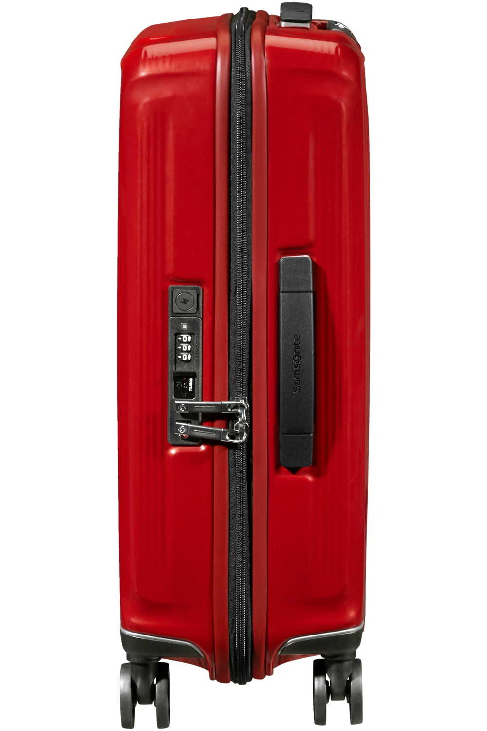 Shop NUON 55cm Spinner Expandable (4 wheels) - Metallic Red in australian