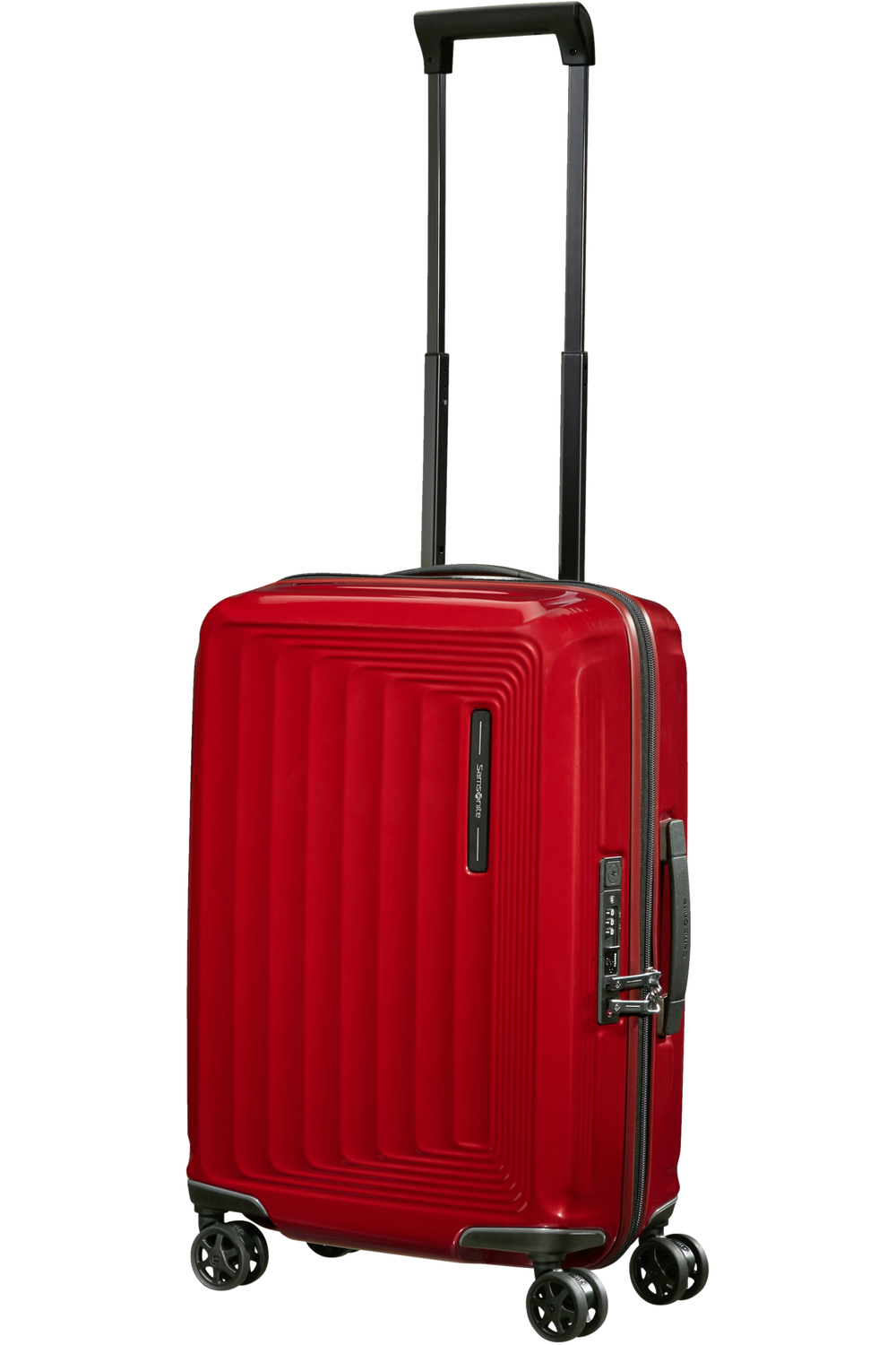 Shop NUON 55cm Spinner Expandable (4 wheels) - Metallic Red in australian