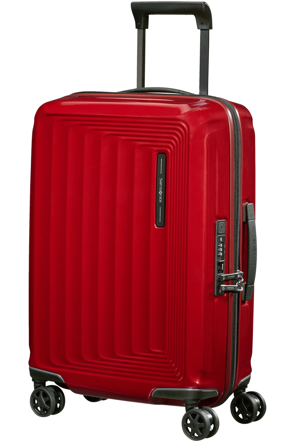 Shop NUON 55cm Spinner Expandable (4 wheels) - Metallic Red in australian