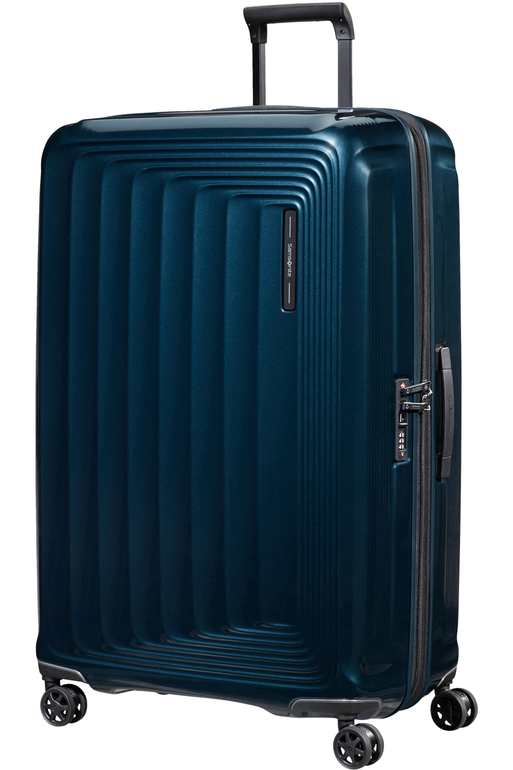 Shop NUON Spinner Expandable (4 wheels) 81cm - Metallic Dark Blue in australian