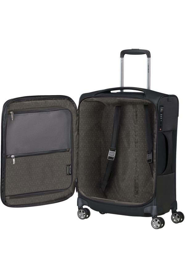 Shop D'Lite 55cm Spinner Expandable (4 wheels) 15.6" - Black in australian