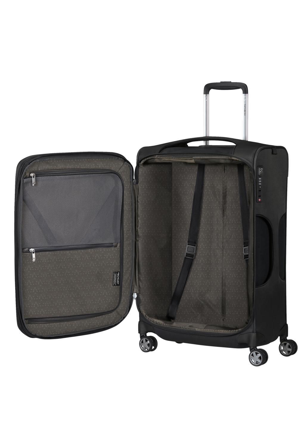 Shop D'LITE 63cm Spinner Expandable (4 wheels) - Black in australian