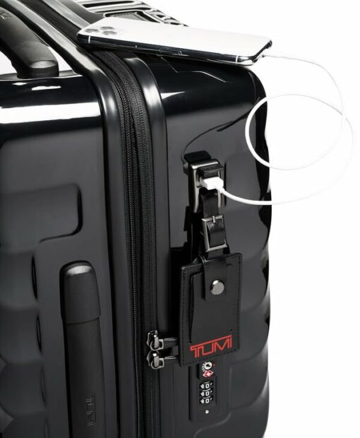 Shop 19 Degree International Expandable 4 Wheeled Carry-On - Black in australian