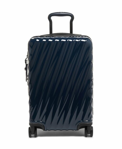 Shop 19 Degree International Expandable 4 Wheeled Carry-On - Navy in australian