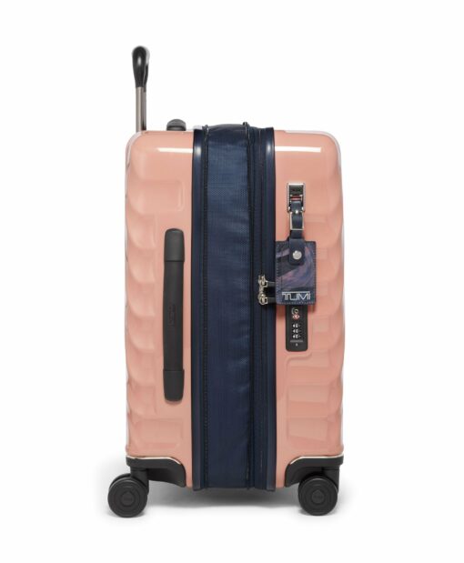 Shop 19 Degree International Expandable 4 Wheeled Carry-On - Blush/Navy Liquid Print in australian