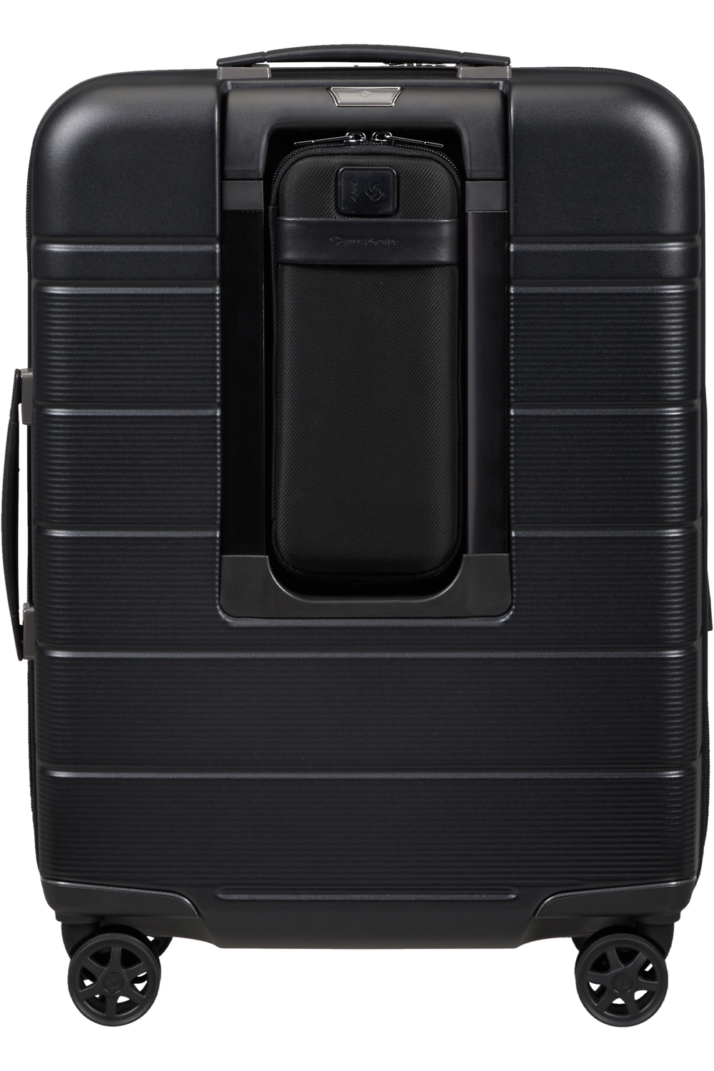 Shop NEOPOD Spinner (4 wheels) 55cm (Slide-out Pouch) - Black in australian