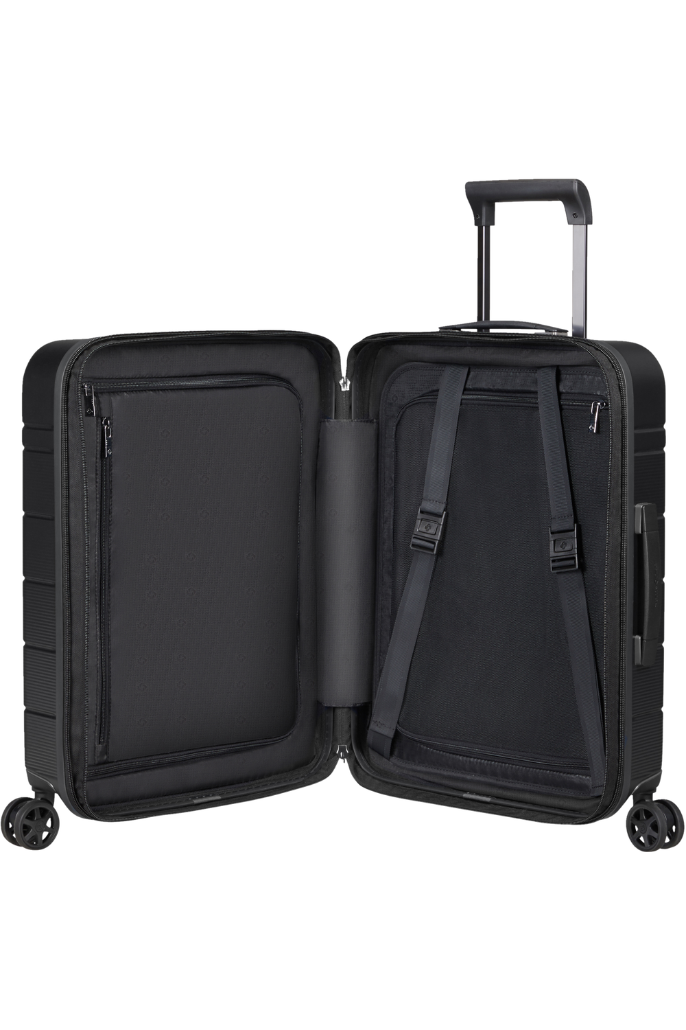 Shop NEOPOD Spinner (4 wheels) 55cm (Slide-out Pouch) - Black in australian