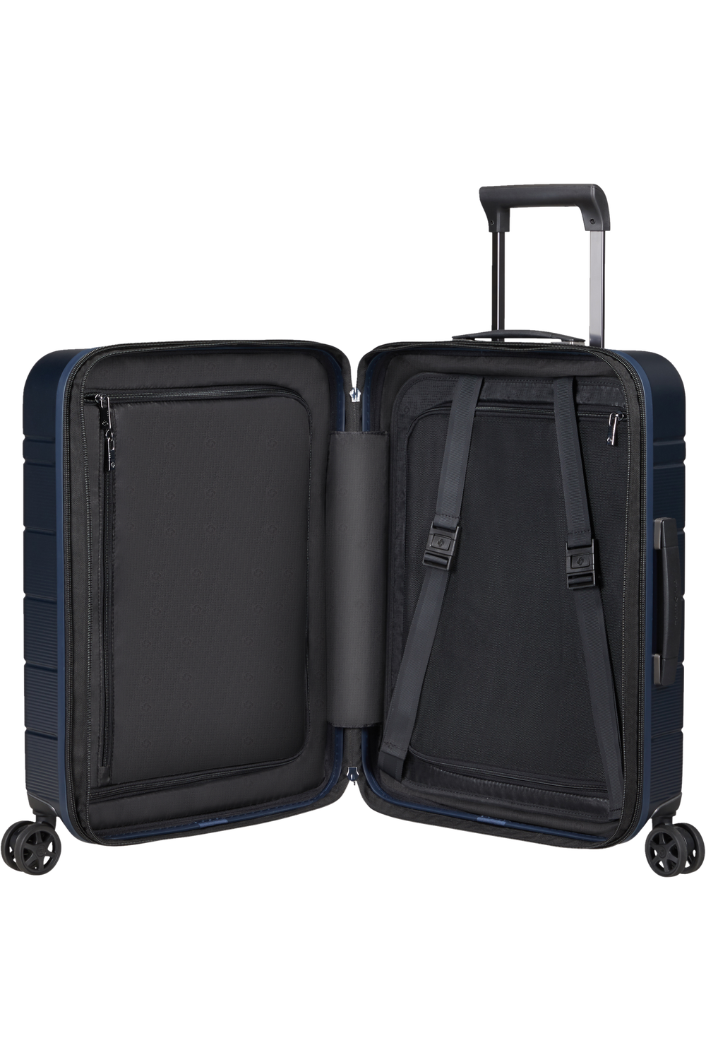 Shop NEOPOD Spinner (4 wheels) 55cm (Slide-out Pouch) - Midnight Blue in australian