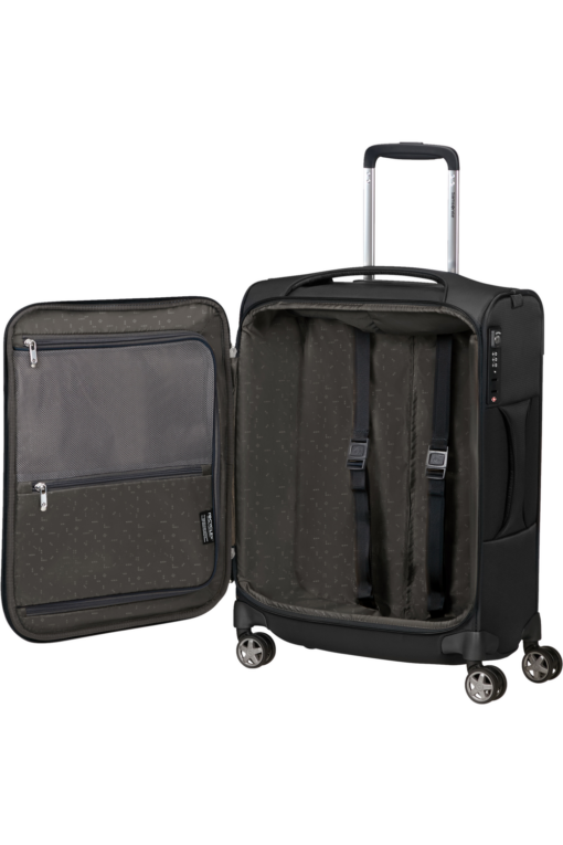 Shop D'LITE 55cm Spinner 4 wheels (20cm) 15.6" - Black in australian