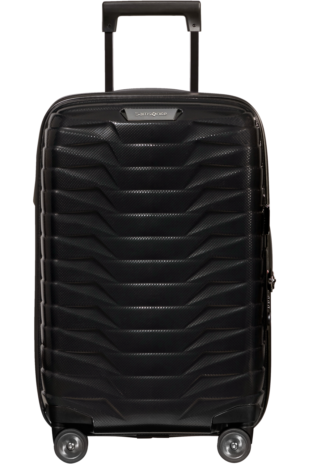 Shop PROXIS 55cm (23/26cm) Spinner Expandable (4 wheels) - Black in australian