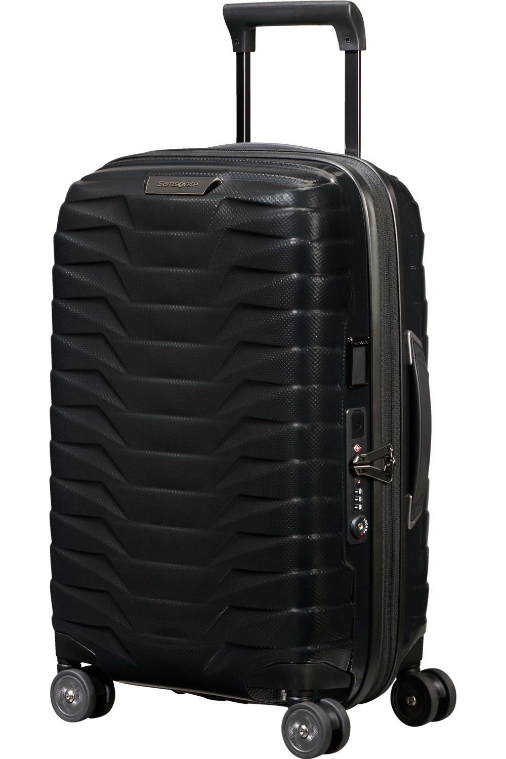 Shop PROXIS 55cm (23/26cm) Spinner Expandable (4 wheels) - Black in australian