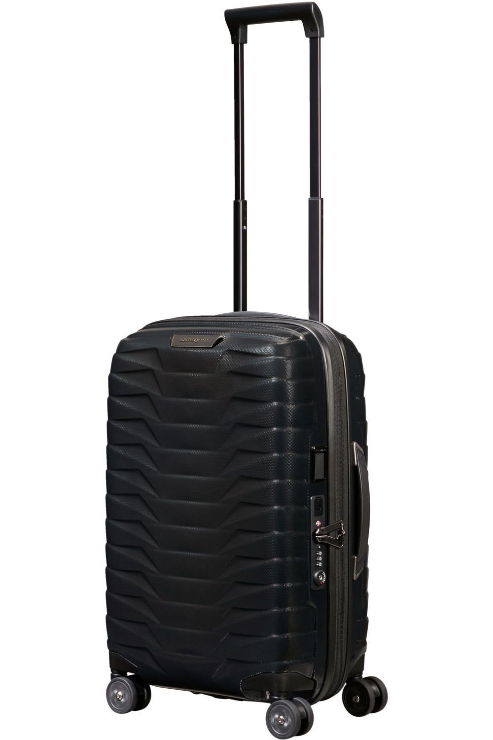 Shop PROXIS 55cm (23/26cm) Spinner Expandable (4 wheels) - Black in australian