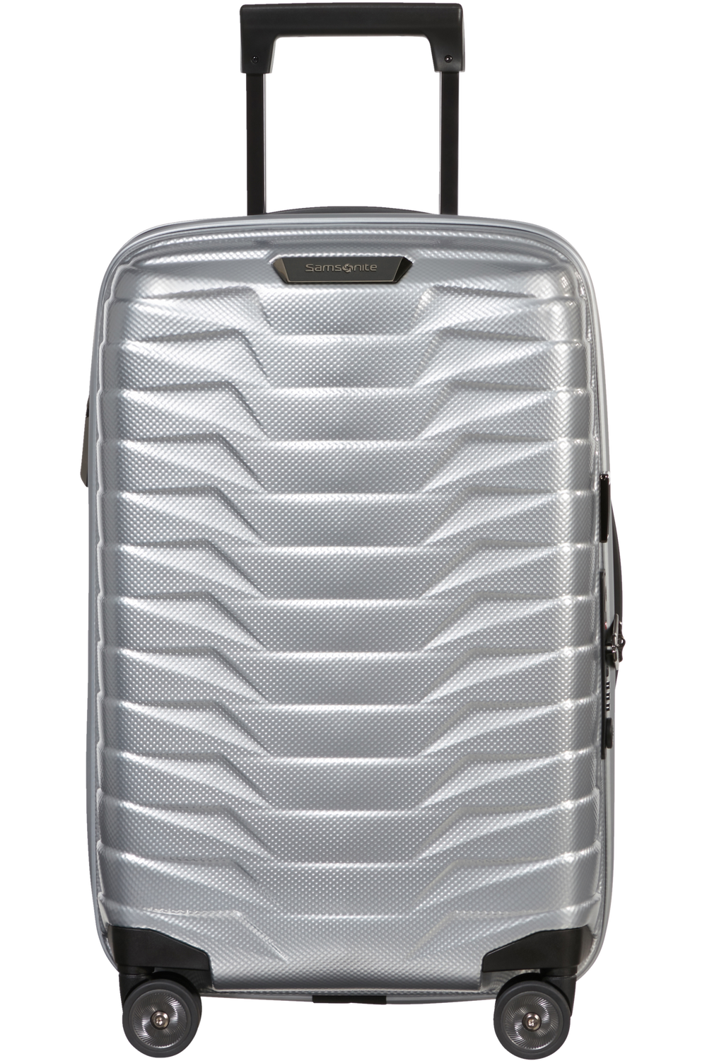 Shop PROXIS 55cm (23/26cm) Spinner Expandable (4 wheels) - Silver in australian