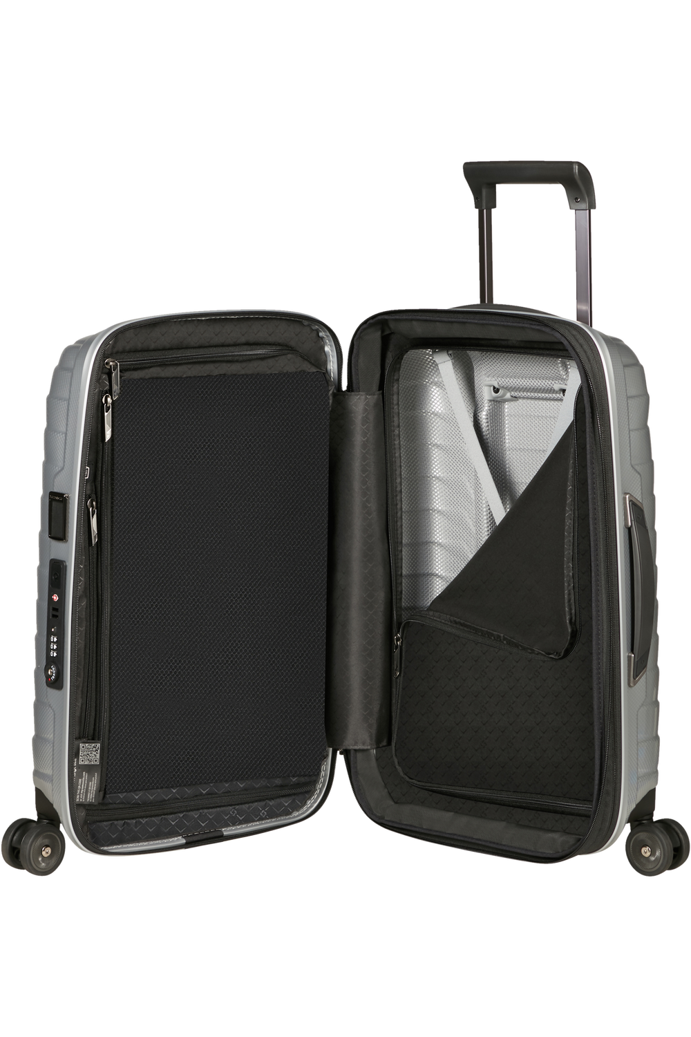 Shop PROXIS 55cm (23/26cm) Spinner Expandable (4 wheels) - Silver in australian