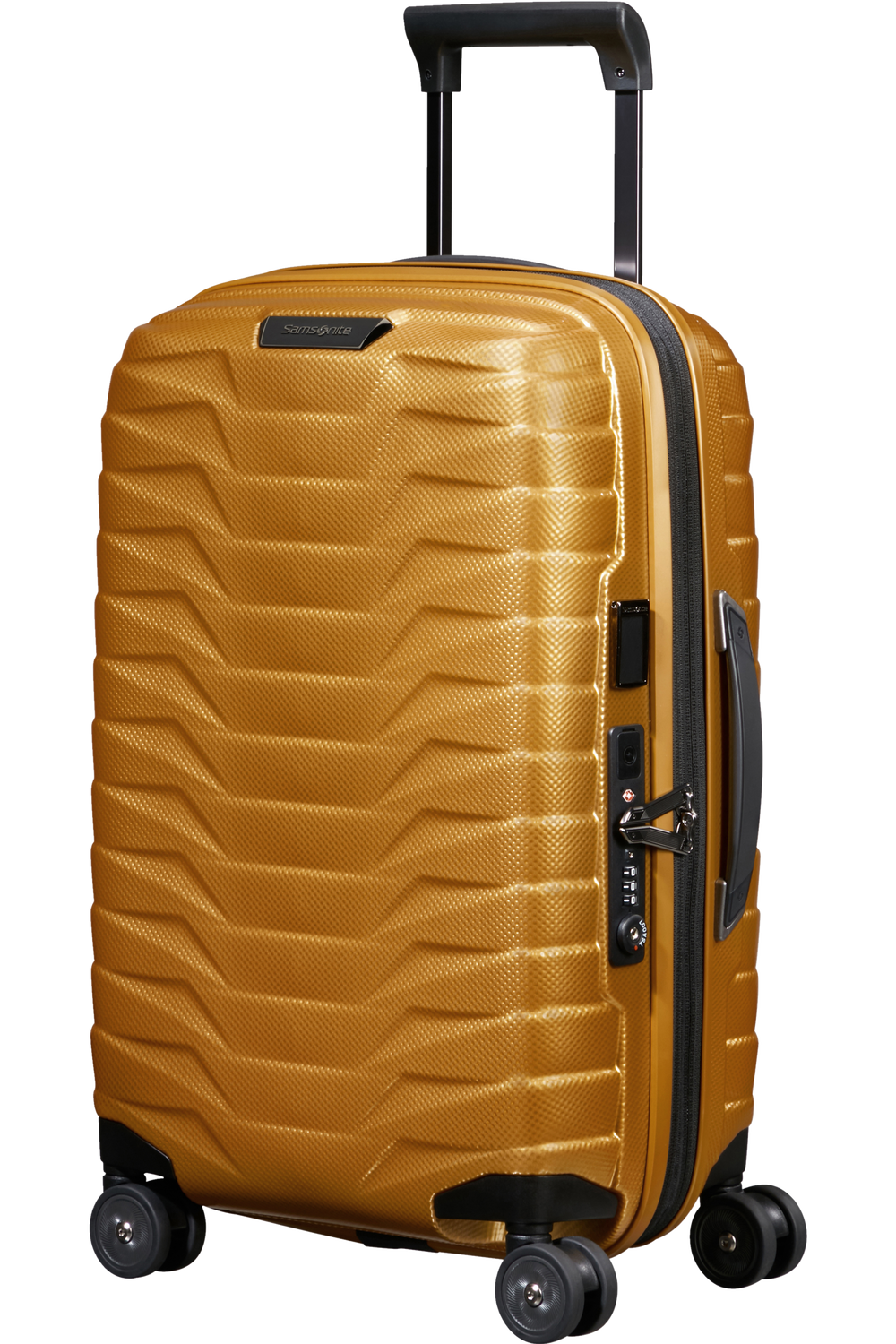 Shop PROXIS 55cm (23/26cm) Spinner Expandable (4 wheels) - Honey Gold in australian