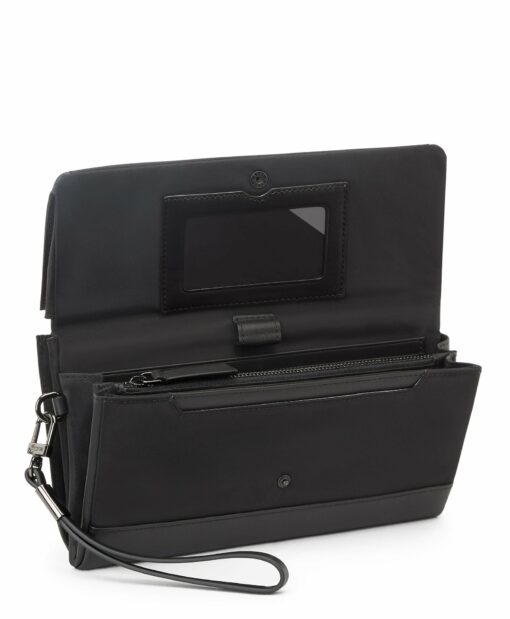 Shop VOYAGEUR SLG Travel Wallet - Black/Gunmetal in australian