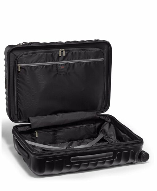 Shop 19 Degree Short Trip Expandable 4 Wheeled Packing Case - Black Textured in australian