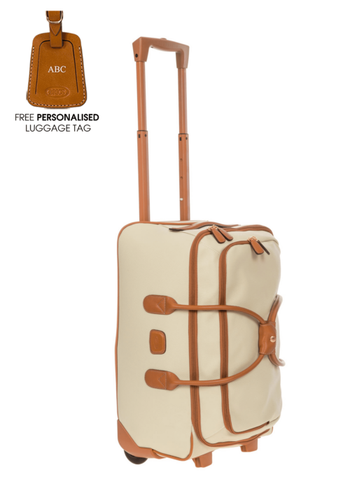 Shop Firenze Cabin Wheeled Holdall - Cream in australian