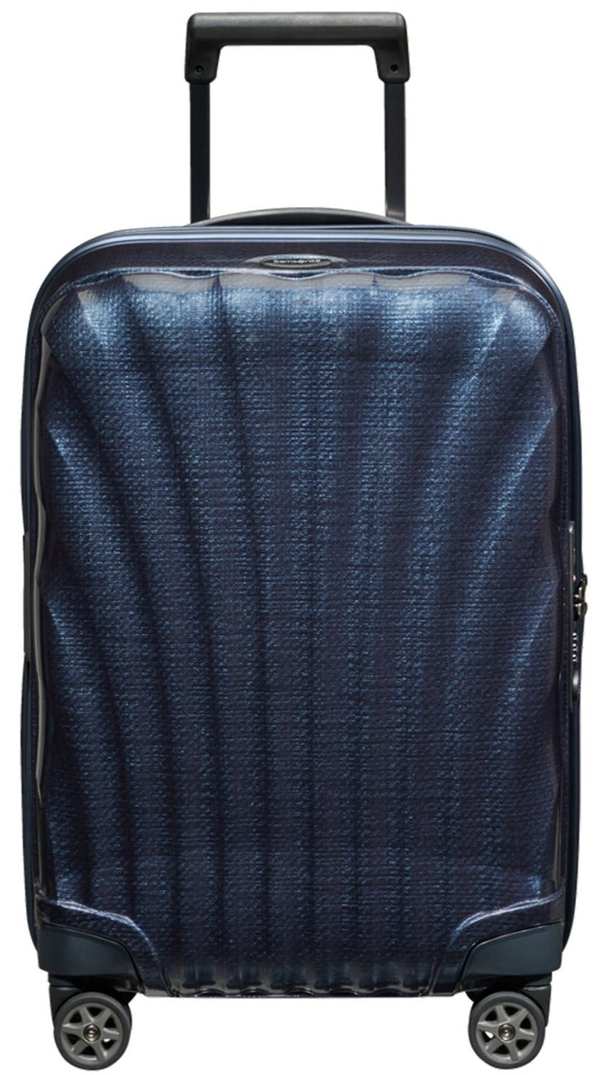 Shop C-Lite Spinner (4 wheels) 55cm Expandable Cabin - Midnight Blue in australian