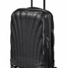 Shop C-Lite Spinner (4 wheels) 55cm Expandable Cabin - Black in australian