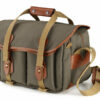 Shop 335 Camera Bag - Sage FibreNyte / Tan Leather in australian