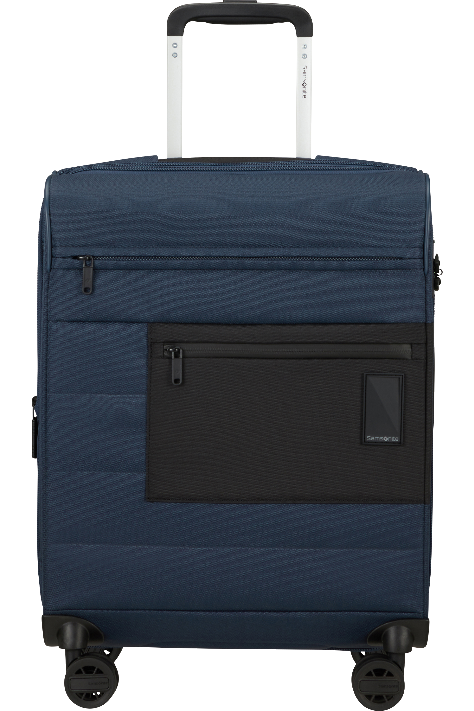 Shop VAYCAY Spinner Expandable (4 wheels) 55cm Length 40cm - Navy Blue in australian