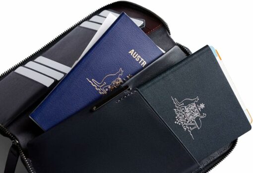 Shop Travel Folio - Deep Plum in australian