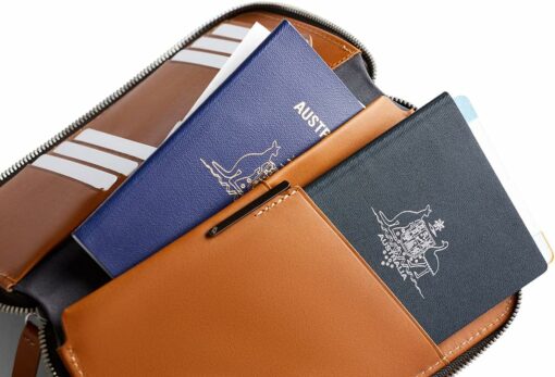 Shop Travel Folio - Caramel in australian