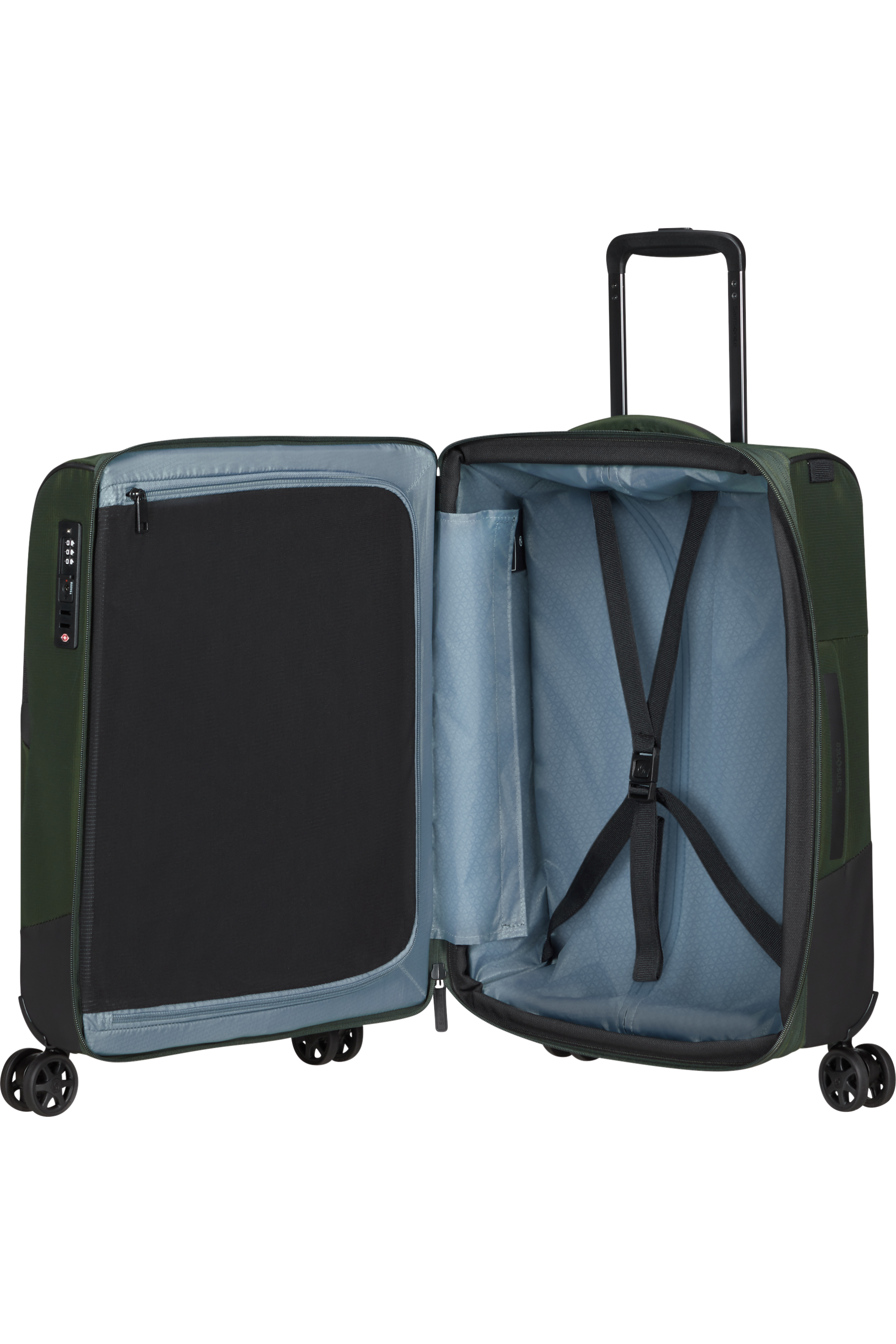 Shop BIZ2GO TRVL Spinner (4 wheels) 55cm - Earth Green in australian