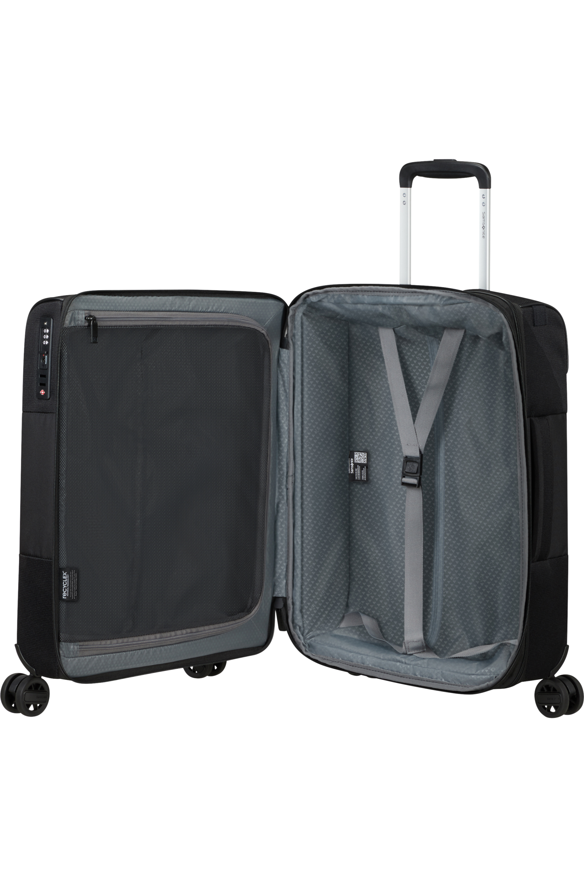 Shop VAYCAY Spinner Expandable (4 wheels) 55cm Length 40cm - Black in australian