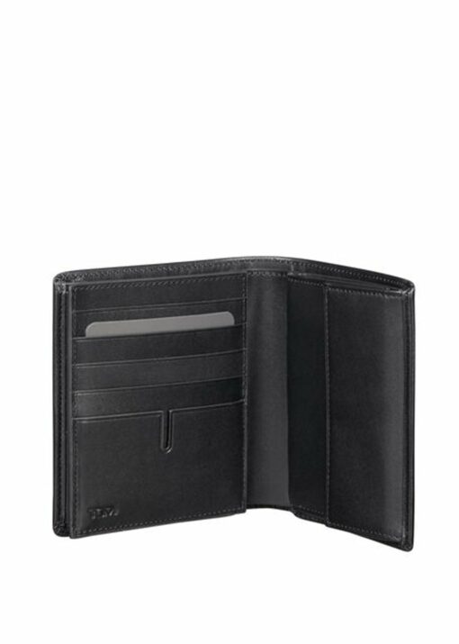 Shop Nassau Global Vertical Flip Coin Wallet - Black in australian