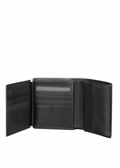 Shop Nassau Global Vertical Flip Coin Wallet - Black in australian