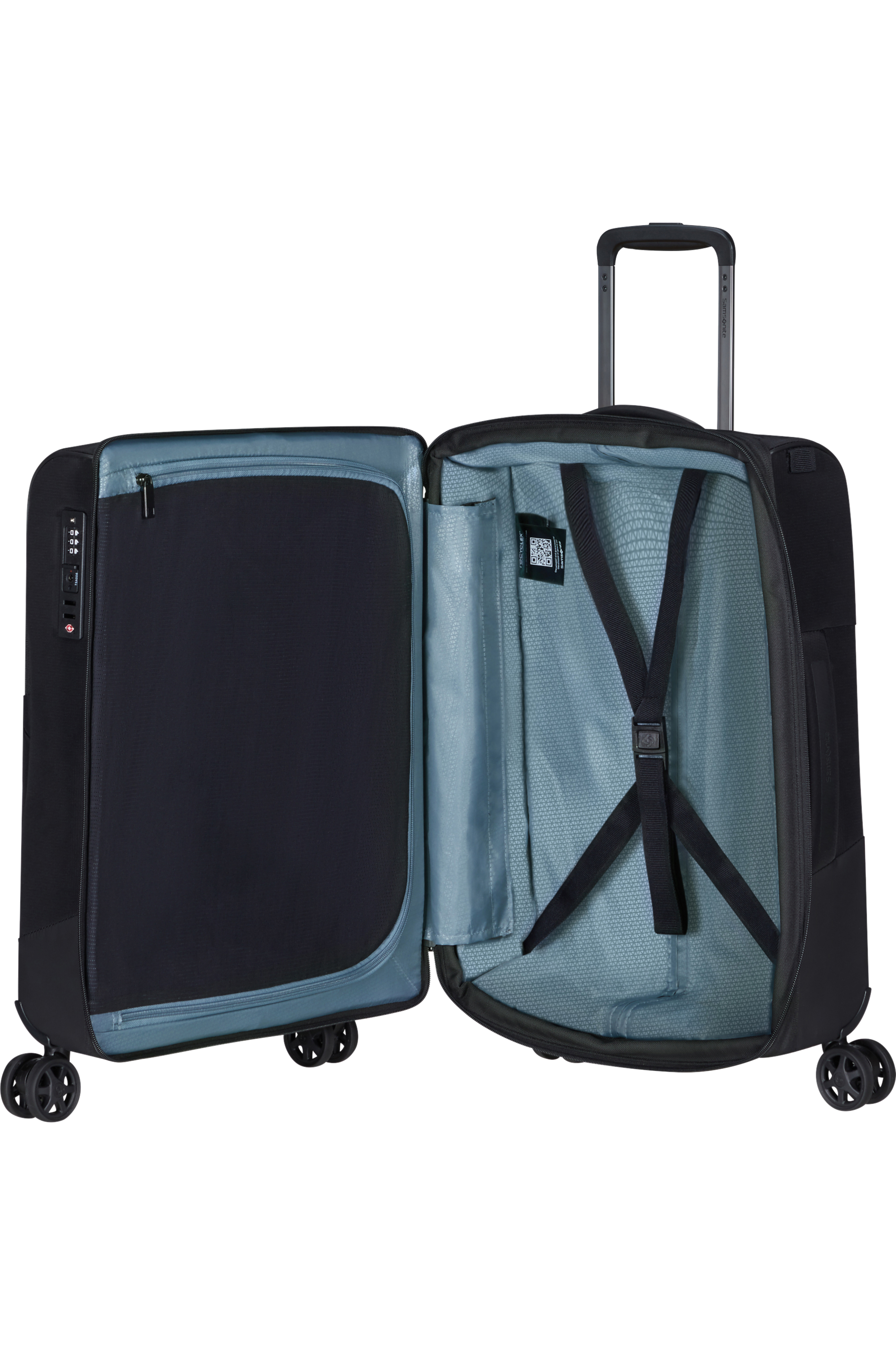 Shop BIZ2GO TRVL Spinner (4 wheels) 55cm - Black in australian