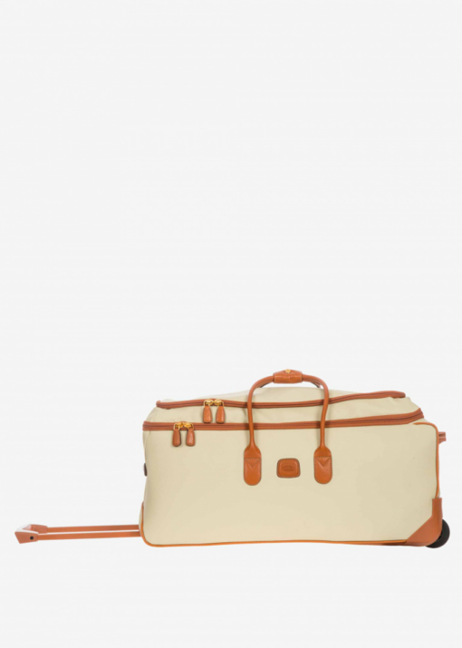 Shop Firenze Check-In Wheeled Holdall - Cream in australian