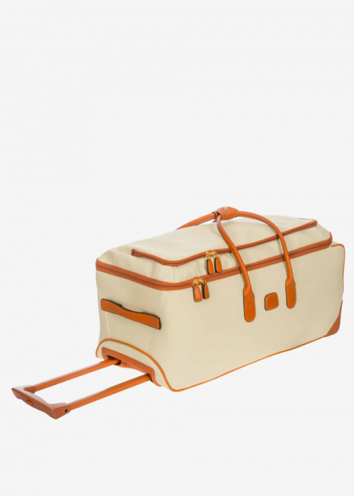 Shop Firenze Check-In Wheeled Holdall - Cream in australian