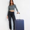 Shop The Medium Check-In Roller in Navy in australian