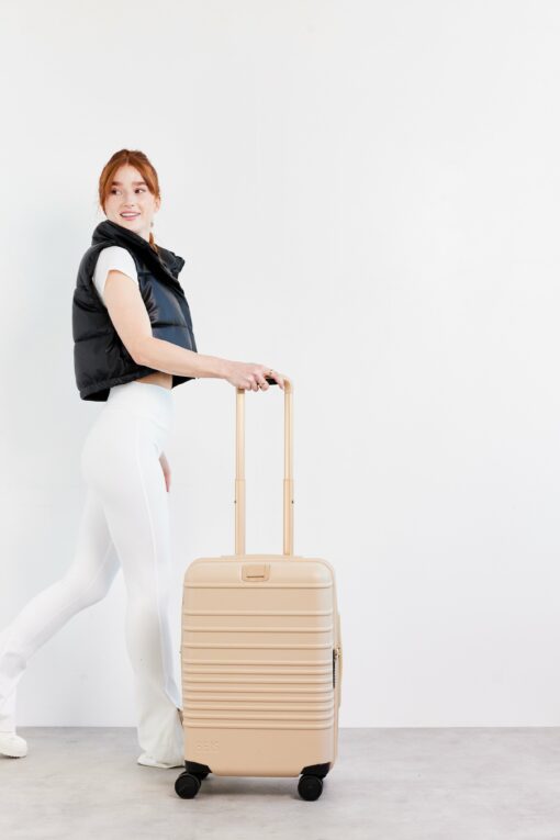 Shop The Carry-On Roller in Beige in australian