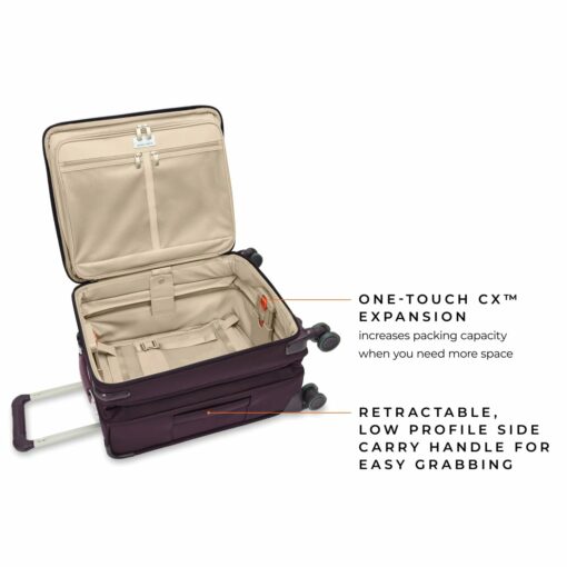 Shop BASELINE Limited Edition Global Carry-On Spinner - Plum in australian