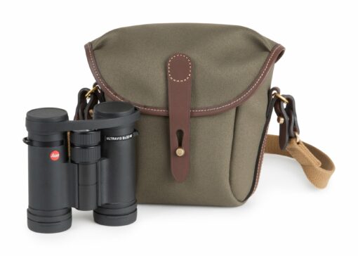 Shop Galbin Binocular Case - 8 / Sage FibreNyte / Chocolate Leather in australian