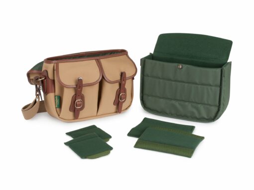 Shop Hadley Small Pro Camera Bag - Sage FibreNyte / Chocolate Leather in australian