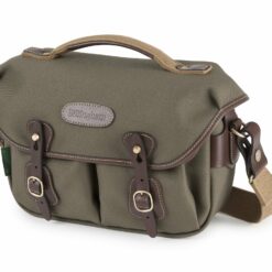 Shop Hadley Small Pro Camera Bag - Sage FibreNyte / Chocolate Leather in australian