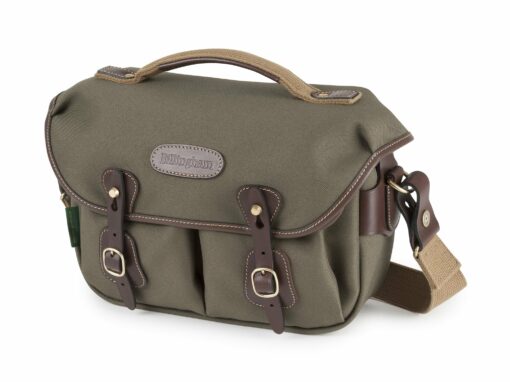 Shop Hadley Small Pro Camera Bag - Sage FibreNyte / Chocolate Leather in australian