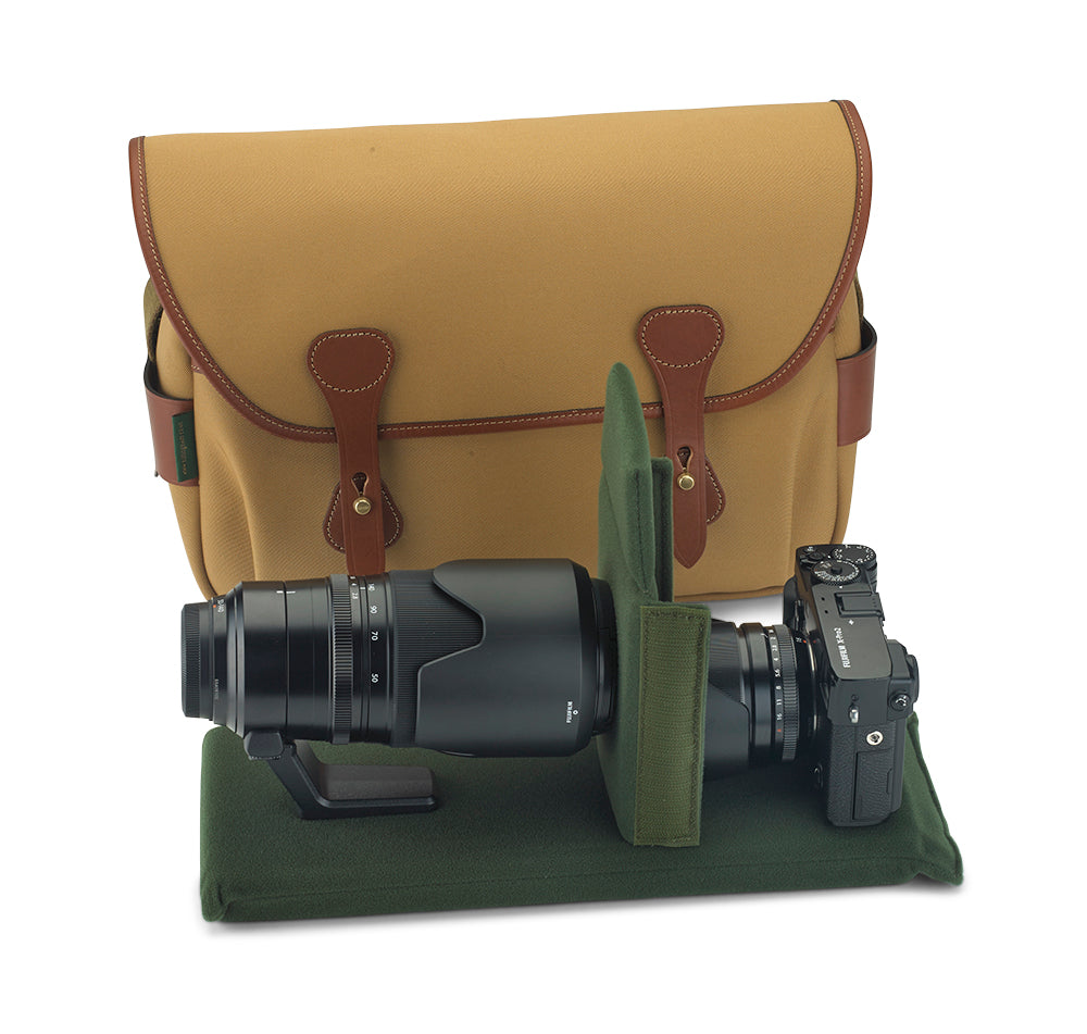 Shop S4 Camera Bag - Sage FibreNyte / Chocolate Leather in australian